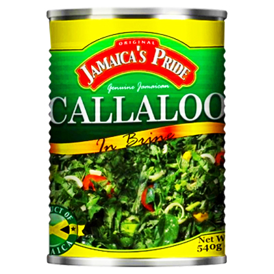 Jamaicas Pride callaloo in brine