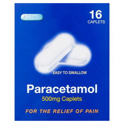 Aspar Paracetamol Caplets 16 Pills