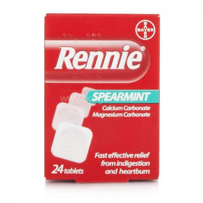 Rennie Spearmint 24 Tablets