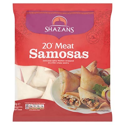 Shazans 20 Meat Samosas