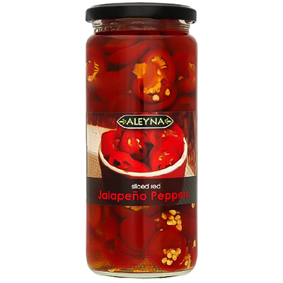 Aleyna Sliced Red Jalapeno Peppers