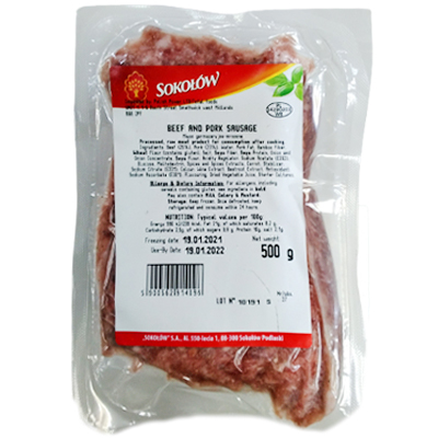 Sokolow beef and pork sausage