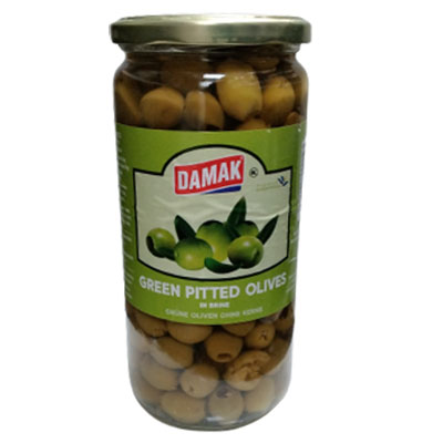 Damak Green Pitted Olives