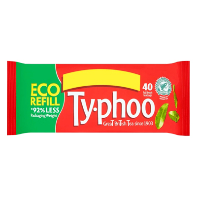 Typhoo Eco Refill 40 Foil Fresh Teabags