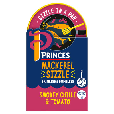 Princes Mackerel Sizzle Smokey Chilli & Tomato