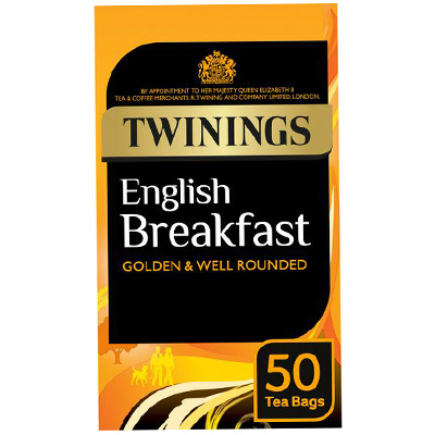 Twinings English breakfast golden and Well rounded 50pk