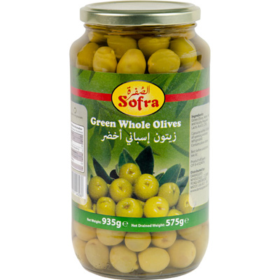 Sofra Whole Green Olives