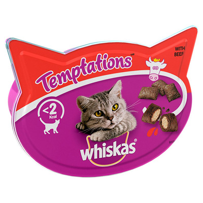 Whiskas Temptations Cat Treats With Beef