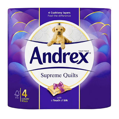 Andrex Supreme Quilts 4plk