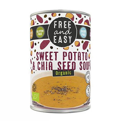 Free And Easy Organic Sweet Potato And Chia Soup