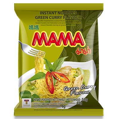 Mama Instant Noodles - Green Curry Flavour