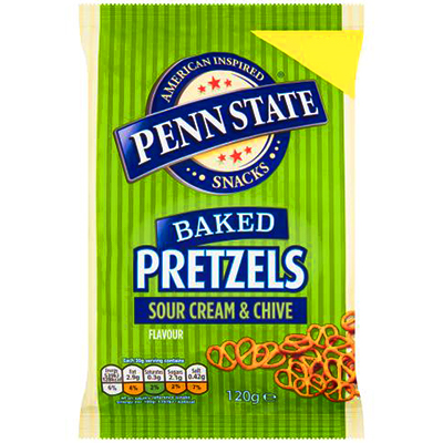 Penn State Baked Pretzels Sour Cream & Chive Flavour