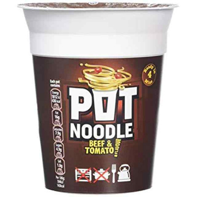 Pot Noodle Beef & Tomato