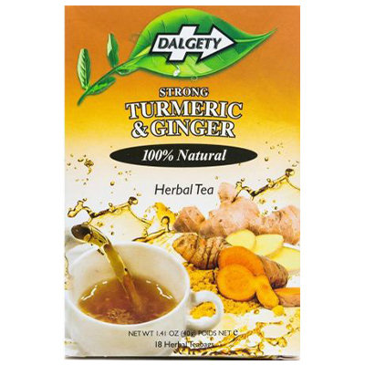 Dalgety Strong Turmeric & Ginger Herbal Tea 18 Bags