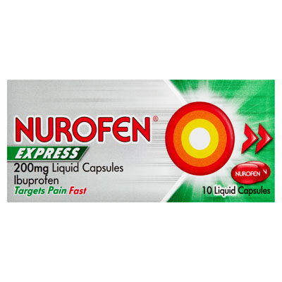 Nurofen Express 200mg Liquid Capsules 10pk