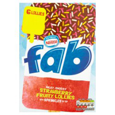 Fab Strawberry Fruity Lollies