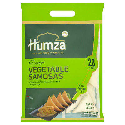 Humza Premium Food Products Frozen Vegetable Samosas 20 Pieces