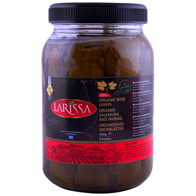 Larissa organic wine leaves