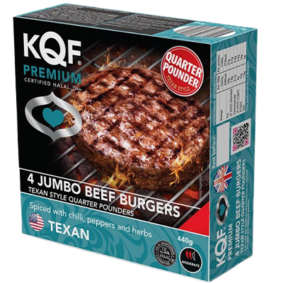 KQF Texan Quarter Beef Burgers