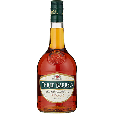 Three Barrels Rare Old French Brandy Vsop