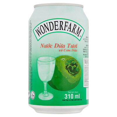 Wonderfarm young coconut water