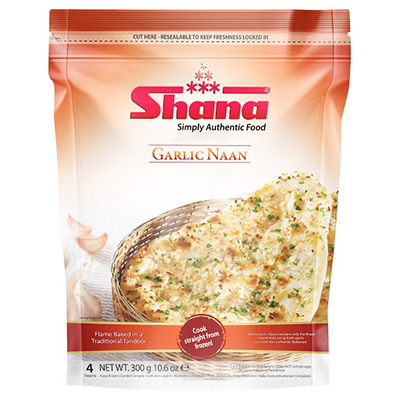 Shana Garlic Naan 4pcs