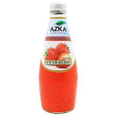 Azka Basil Seed Drink Strawberry