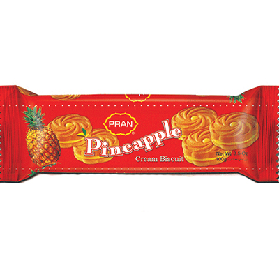 Pran Pineapple Cream Biscuit