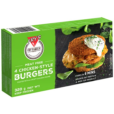 Frys Family Foods Vegan Chicken-Style Burgers