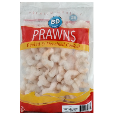 BD Prawns Peeled & Deveined Cooked (100/150pcs)