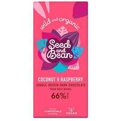 Seed & Bean Coconut & Raspberry Dark Chocolate