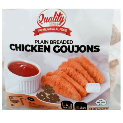 Quality Bites Plain Breaded Chicken Goujons