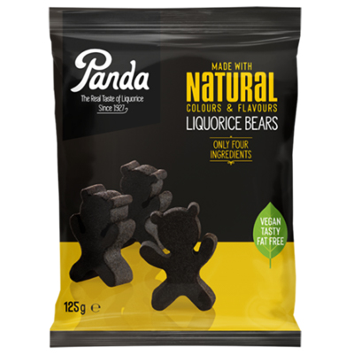 Panda Natural Soft Liquorice Bears