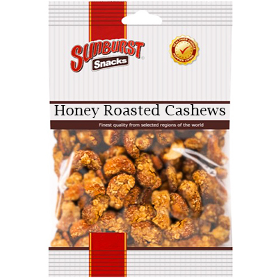 Sunburst snacks Honey Roasted cashews