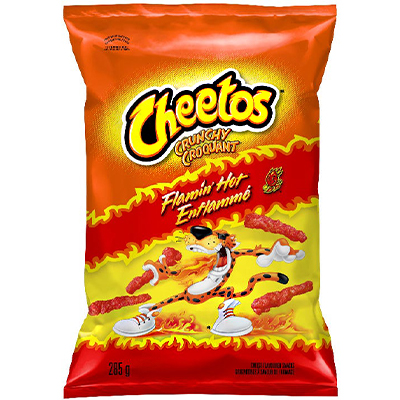 Cheetos crunchy Flamin hot