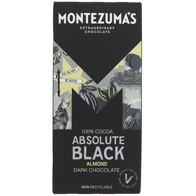 Montezumas Absolute Black Almond Dark Chocolate