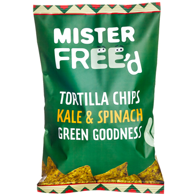 Mister Freed Tortilla Chips Kale & Spinach