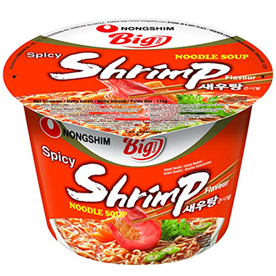 Nongshim Big Bowl Spicy Shrimp Flavour Noodle