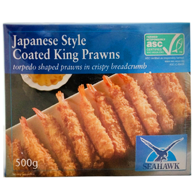 Seahawk japanese Style Coated King prawns