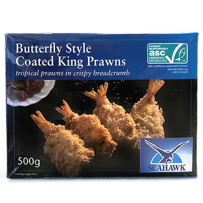 Seahawk Butterfly Style King Prawn Ring