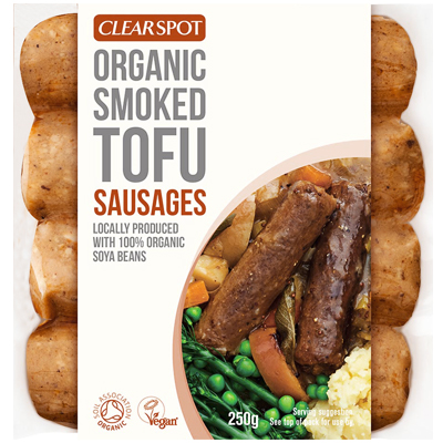 Clearspot Organic Smoked Tofu Sausages