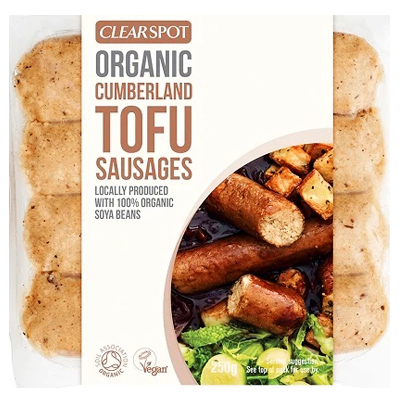 Clearspot Cumberland Tofu Sausages