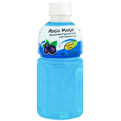 Mogu Mogu Blackcurrant flavored Drink With Nata De Coco