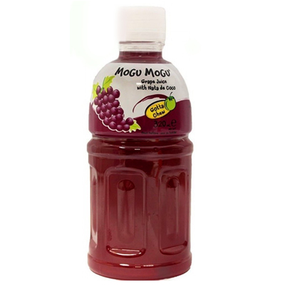 Mogu Mogu Grape flavored Drink With Nata De Coco