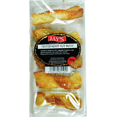 Jays Twisted Honey Puff Pastry 5pcs