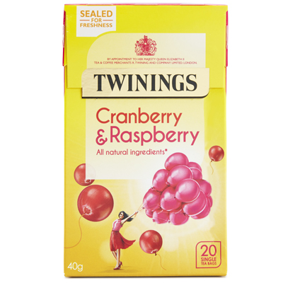 Twinings Cranberry & Raspberry 20 Pcs