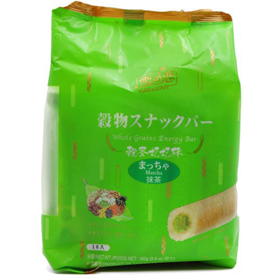 Yuki & Love Whole Grains Energy Bar Matcha