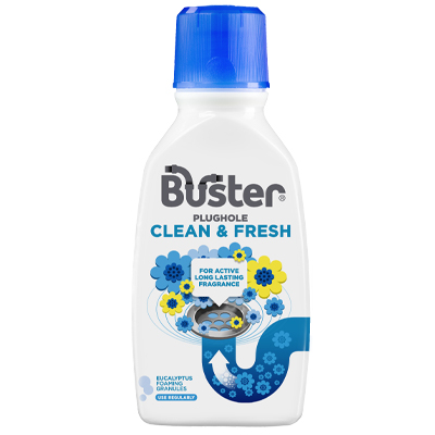 Buster Plughole Clean & Fresh Eucalyptus Foaming Granules