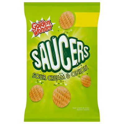 Golden Wonder Saucers Sour Cream & Onion Flavor Snacks