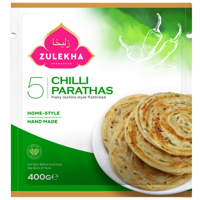 Zulekha Chilli Parathas 5 Pcs